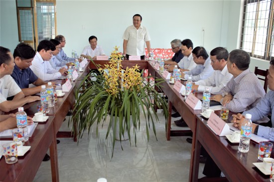 Phó Bí thư Thường trực Tỉnh ủy Lê Kim Toàn làm việc với Trường THPT chuyên Chu Văn An